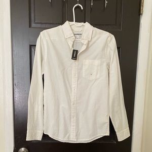 Express white shirt button down.